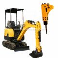 Farm crawler digger mini excavator with breaker hammer